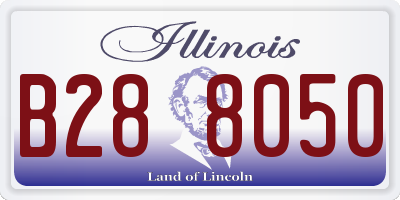 IL license plate B288050