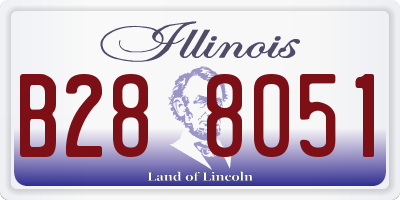 IL license plate B288051