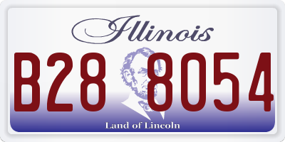 IL license plate B288054