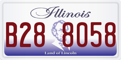 IL license plate B288058