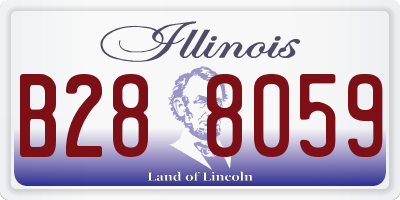 IL license plate B288059