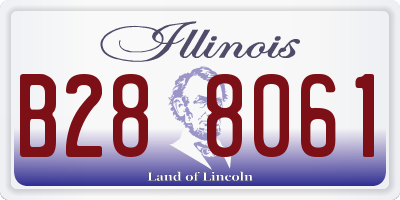 IL license plate B288061
