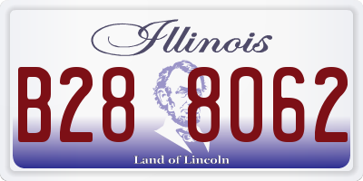 IL license plate B288062