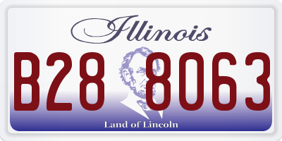 IL license plate B288063