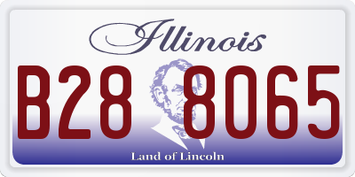 IL license plate B288065