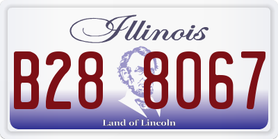 IL license plate B288067