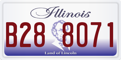 IL license plate B288071