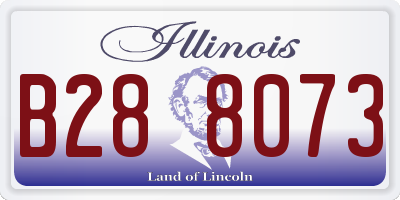 IL license plate B288073