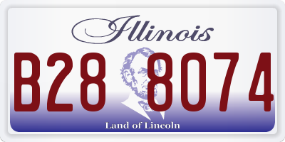 IL license plate B288074
