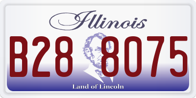 IL license plate B288075
