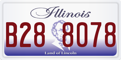IL license plate B288078