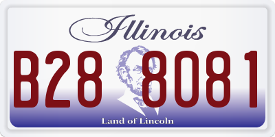 IL license plate B288081
