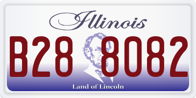 IL license plate B288082
