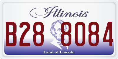 IL license plate B288084