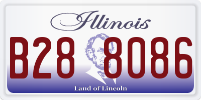 IL license plate B288086