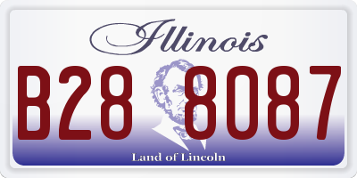 IL license plate B288087