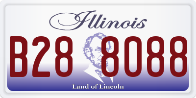 IL license plate B288088