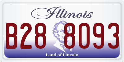 IL license plate B288093