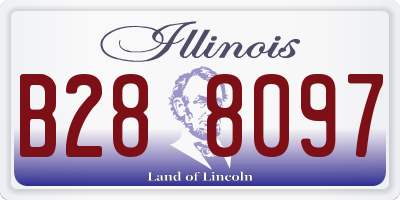IL license plate B288097