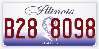 IL license plate B288098