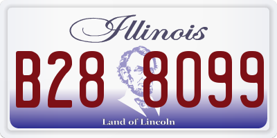 IL license plate B288099