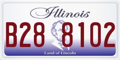 IL license plate B288102