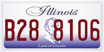 IL license plate B288106