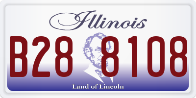 IL license plate B288108