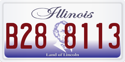 IL license plate B288113