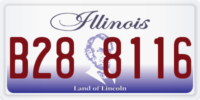 IL license plate B288116