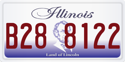 IL license plate B288122