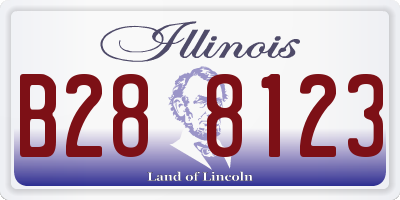 IL license plate B288123