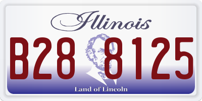 IL license plate B288125