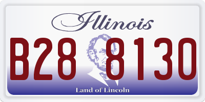 IL license plate B288130