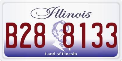 IL license plate B288133