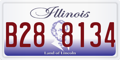 IL license plate B288134