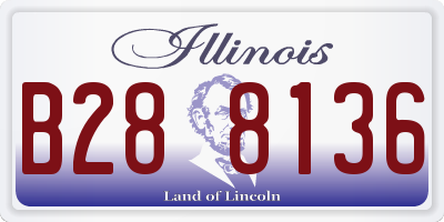 IL license plate B288136