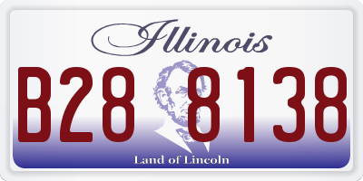 IL license plate B288138