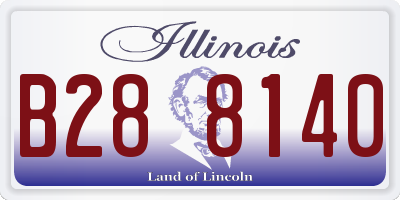 IL license plate B288140