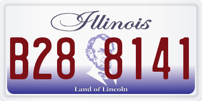 IL license plate B288141
