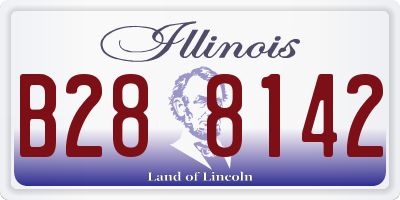 IL license plate B288142