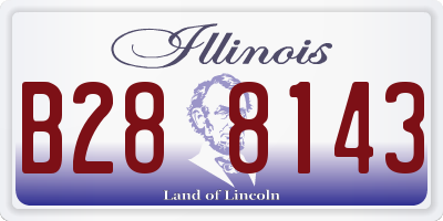 IL license plate B288143
