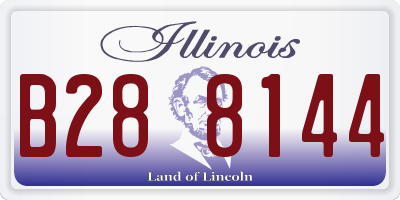 IL license plate B288144
