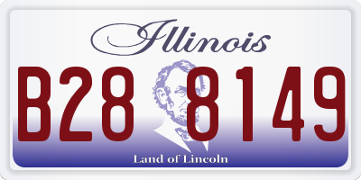 IL license plate B288149