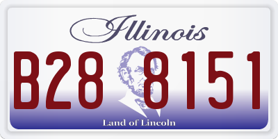 IL license plate B288151
