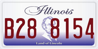 IL license plate B288154