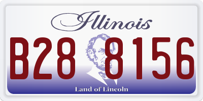 IL license plate B288156