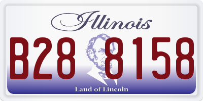 IL license plate B288158