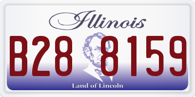 IL license plate B288159