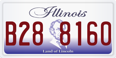 IL license plate B288160